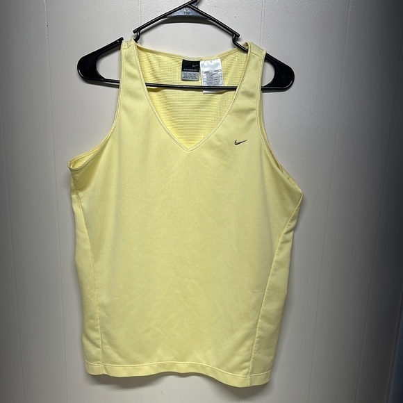 Nike Tops - Nike Sphere DryYellow Athletic Tank Top V-Neck